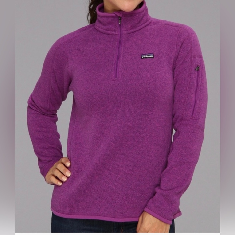 Patagonia Better Sweater 1/4-Zip Fleece Jacket in Amaranth size xs (purple/pink)
